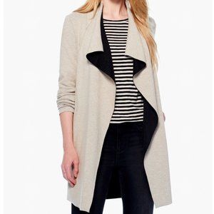 Nic & Zoe Lounge Around Jacket in Beige and Black - size Large